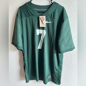 Men’s XL Michigan State NIKE Green Football 🏈 Jersey #7 NWT 🔥